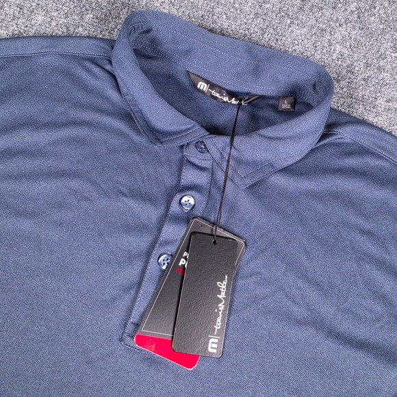 TravisMathew Other - TravisMathew Coto Performance Polo Men L Vintage Indigo Blue TM1MU410 NWT